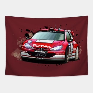 Marcus Gronholm's Peugeot 206 WRC Tapestry