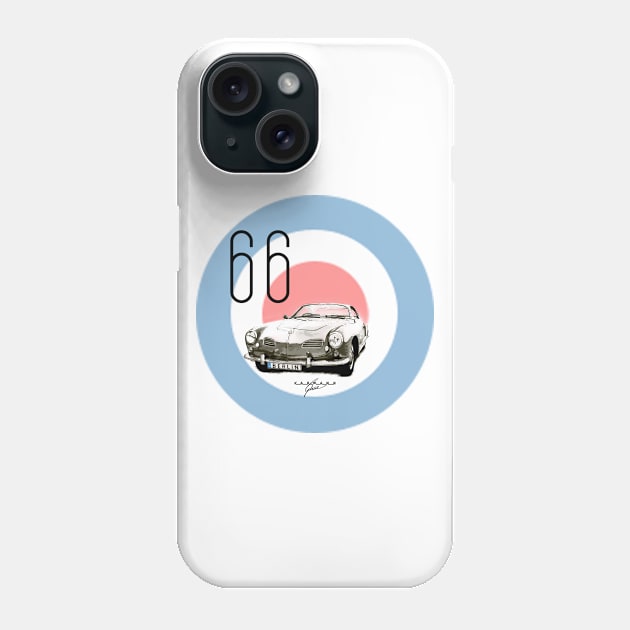 Berlin: 66 Karmann Ghia Phone Case by oobmmob