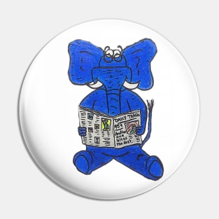 Even Elephants get the blues Pin