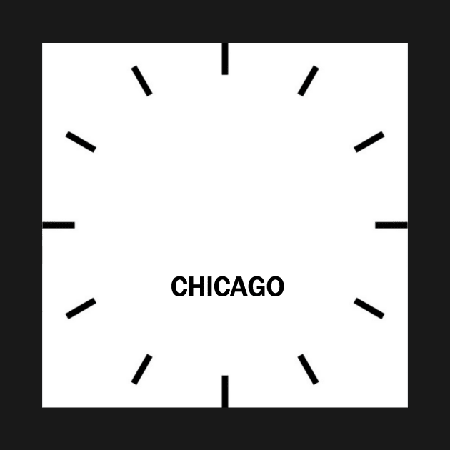 Chicago Time Zone Wall Clock by ghjura