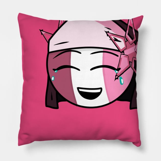 Fnf Sarv emoji laugh Pillow by Abrek Art