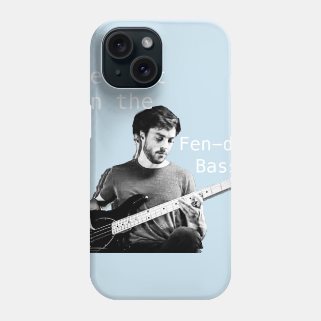 Joe Dart on the Fen-der bass Phone Case by SamKlein