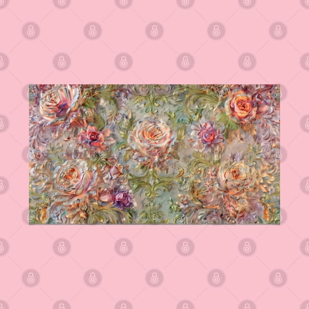 AI generated image Pastel Spring roses by Khala