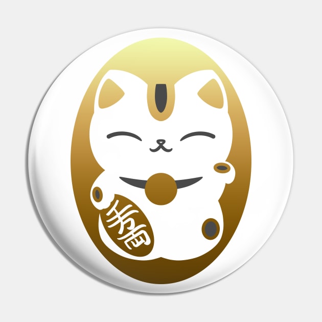 Maneki-Neko - A cute Japanese beckoning cat to bring you good luck Pin by SamInJapan