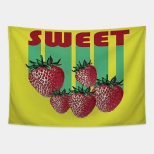 Lispe Sweet as Summer Strawberries Tapestry