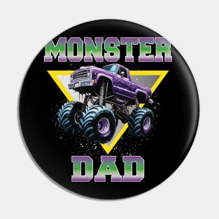 monster truck dad Pin