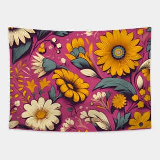 Yellow Flowers Tapestry