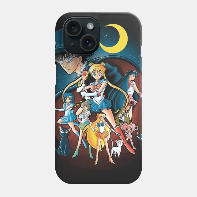 Moon power Phone Case by Cromanart