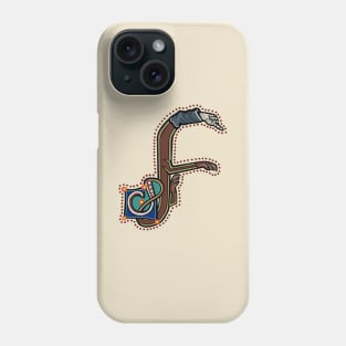 Letter F Manicule W 14C Maastricht Psalter parody Phone Case