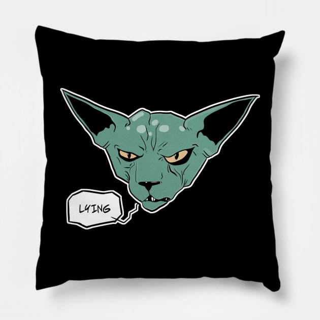 Lying Cat Pillow by samuray