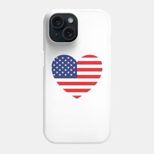 American Flag Heart Phone Case