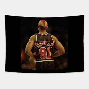 Rodman New Hairstyle Tapestry