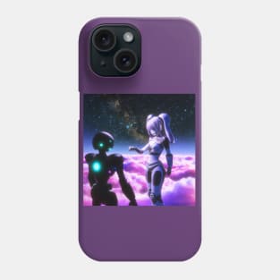 Anime Girl with Alien Phone Case