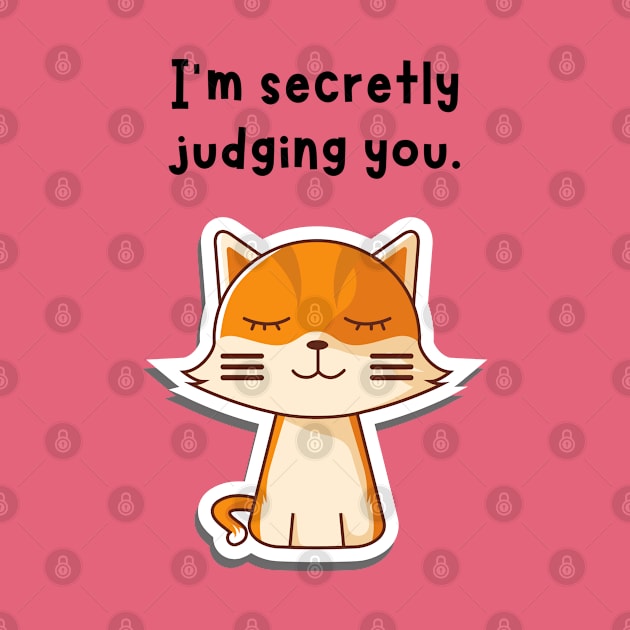 Cat (secretly judging you) by Said with wit