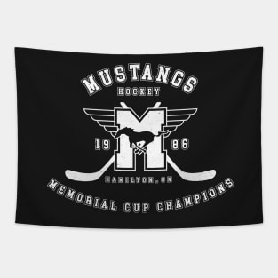 Mustangs Hockey - Memorial Cup Champions (white) Tapestry