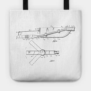 Jet Propelled Boat Vintage Patent Hand Drawing Tote