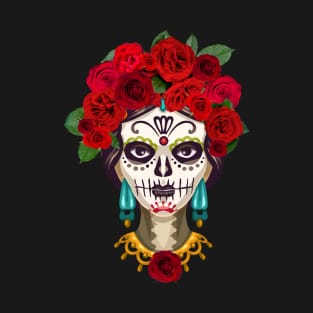 Frida Rose artist mexico vintage Halloween T-Shirt