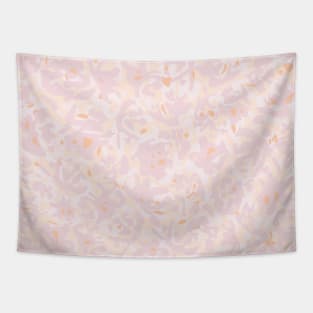 Abstract pink and peach organic shapes Tapestry