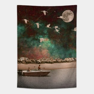 Cosmic River Tapestry