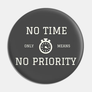 NO TIME only means NO PRIORITY Pin