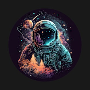 Astronaut in Space T-Shirt