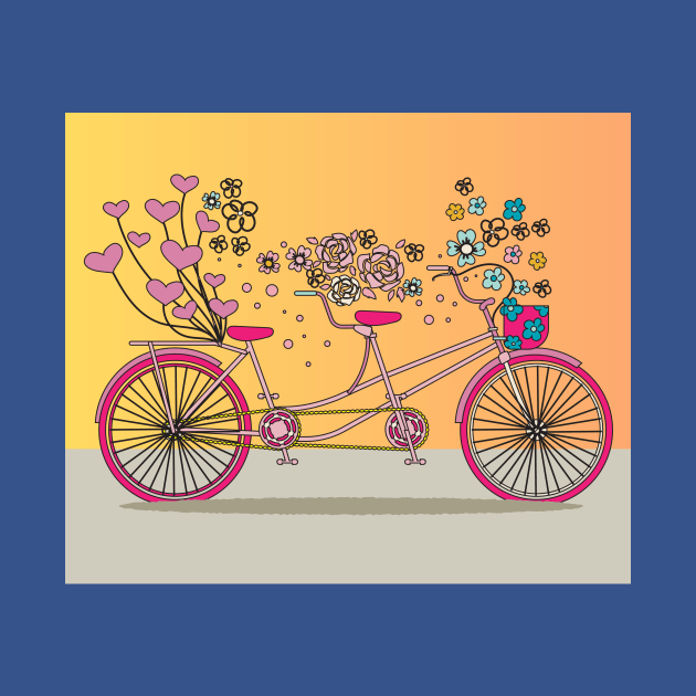 Retro Vintage Bicycle Biker Lover by flofin