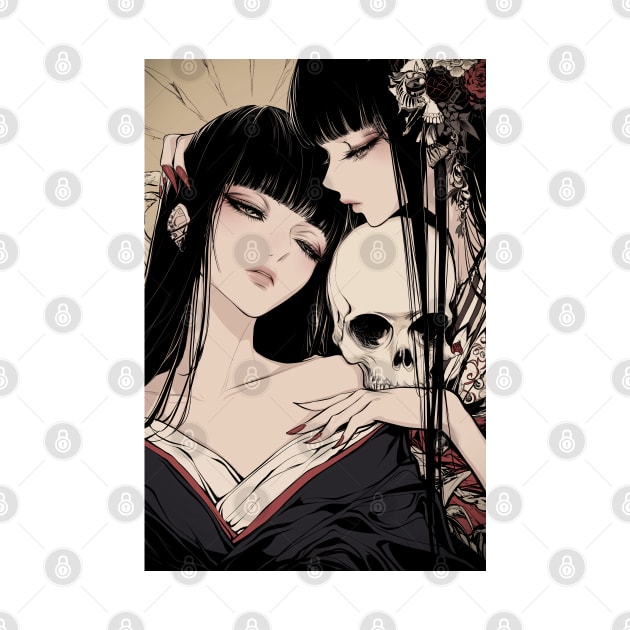 Geisha and skull 8010 by ToddT