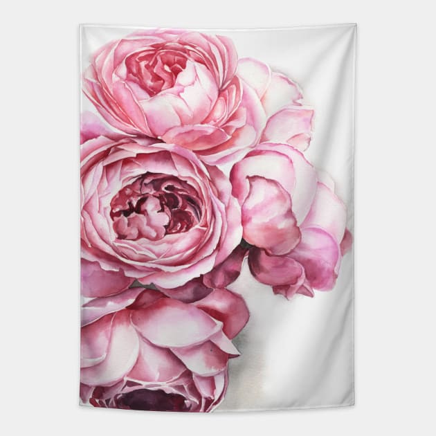 Flowers Tapestry by Kira Balan