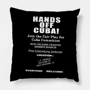 JFK Assassination Conspiracy Theory Oswald Design Pillow