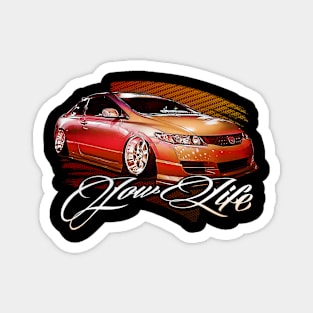 Low Life Standards Low Life Car Club Lowrider Muscle Car Hot Rod Art, Magnet