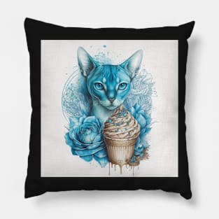 Abyssinian Cute Portrait Pillow