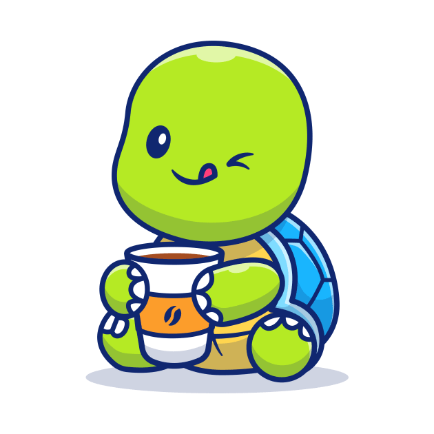 Cute Turtle Drinking Cup Coffee by Catalyst Labs