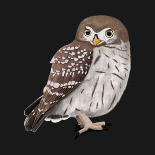 Little Owl Bird Art Birdlover Birdwatcher Animal T-Shirt