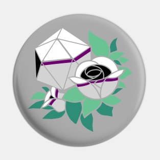 Pretty Poly Rose Demisexual Pride Pin