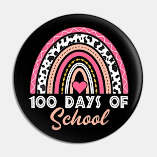 100 Days Of School Teacher Kids 100Th Day Of School Rainbow Pin