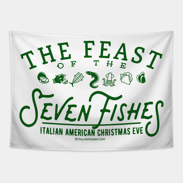 Feast of the Seven Fishes Tapestry by ItalianPowerStore