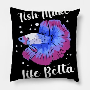 Betta Fish, Siamese Fighting Fish, Betta Splendens Pillow