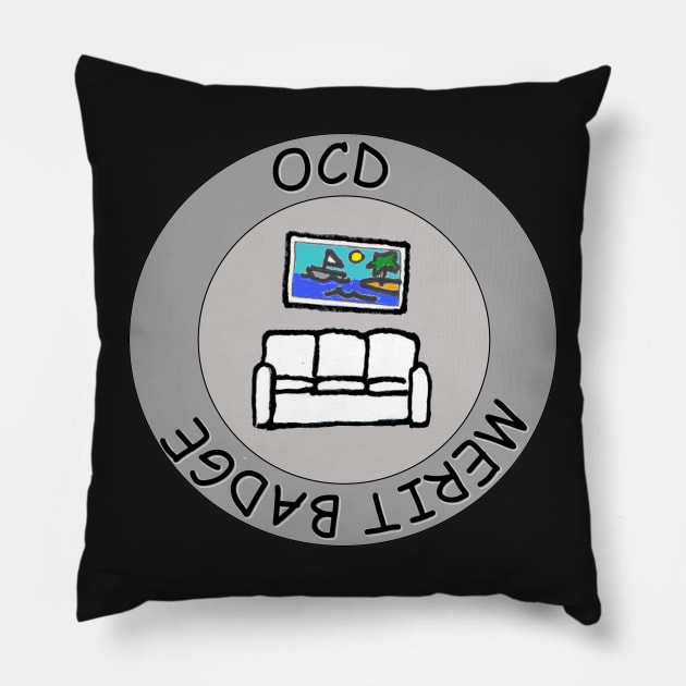 OCD Merit Badge Pillow by GiiPiiD