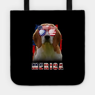 Beagle 4th of Julys Merica Sunglasses Tote