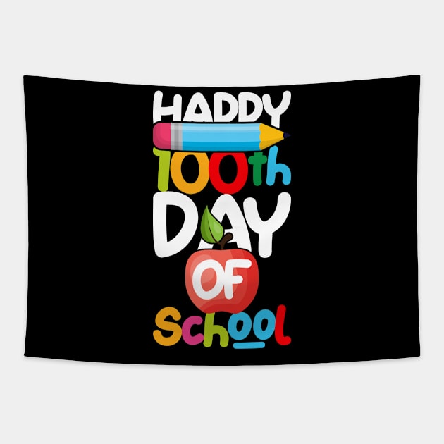 100 Days of School Teacher Student Tapestry by kevenwal