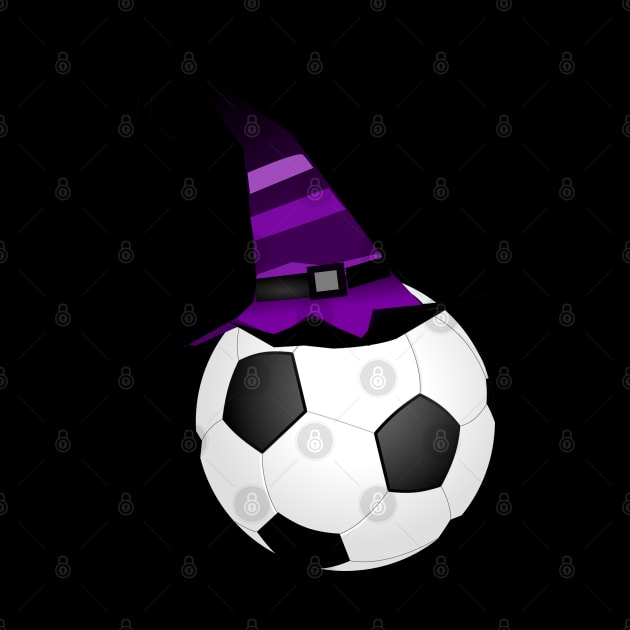 Halloween Witch Hat Soccer by Merchweaver