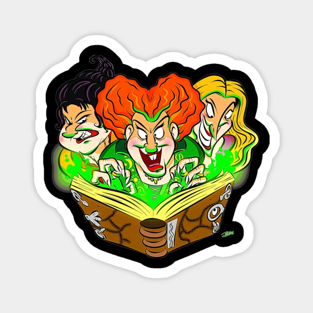 The Sanderson Sisters Magnet by gallaugherus