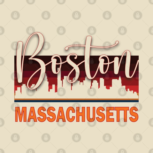 Boston Massachusetts by TeeText