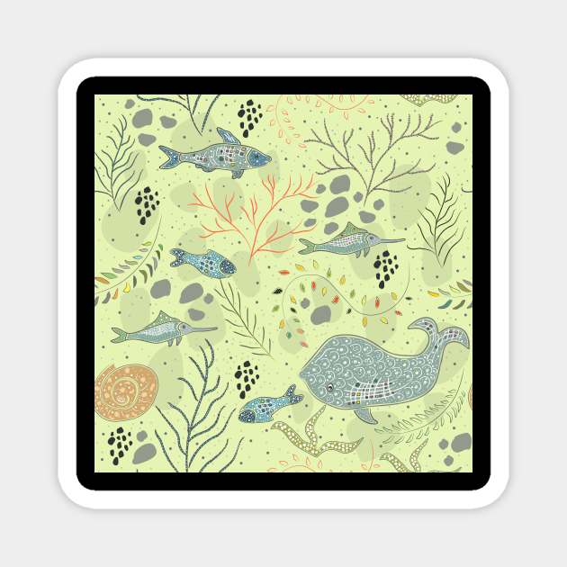 Ocean Creatures Magnet by Creative Meadows