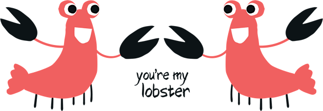 Love and romance: You're my lobster Kids T-Shirt by Ofeefee