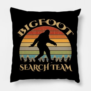 Bigfoot Search Team and Sasquatch T Shirts Pillow