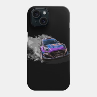 WRC ford puma - Sebastien loeb Rally1 M-Sport safari WRT Phone Case