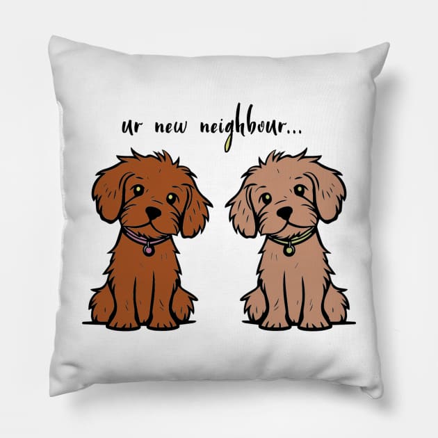 your new neighbour Pillow by HTA DESIGNS