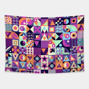 Bauhaus Azulejo geometric mosaic #5 Tapestry