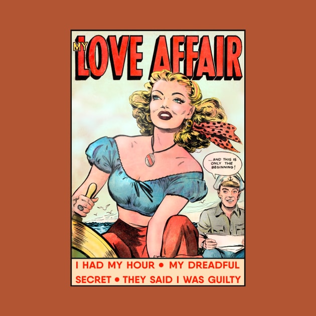 Love stories. Fragment of an old comic book (improved). by PENART